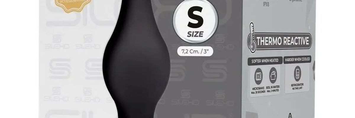 SILEXD - MODELLO 2 PLUG ANALE PREMIUM SILEXPAN SILICONE PREMIUM TERMOREATTIVO TAGLIA S