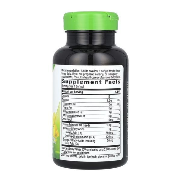 Evening Primrose Oil 1300 mg - 60 softgels 2023-10-6425 фото