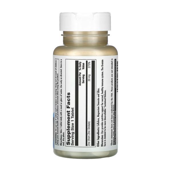 Zinc 30 Orotate Sustained Release - 90 tabs 2023-10-3416 фото