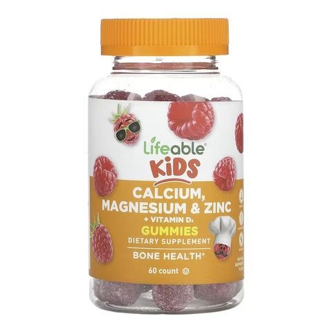 Calcium Magnesium & Zinc + Vitamin D Kids - 60 gummies 2023-10-7273 фото