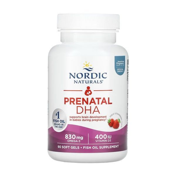 Prenatal DHA - 90 softgels Strawberry 2023-10-5948 фото