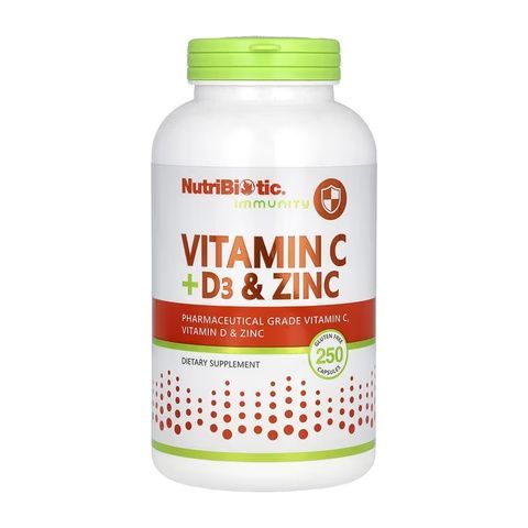 Vitamin C + D3 & Zinc - 250 caps 2023-10-5477 фото