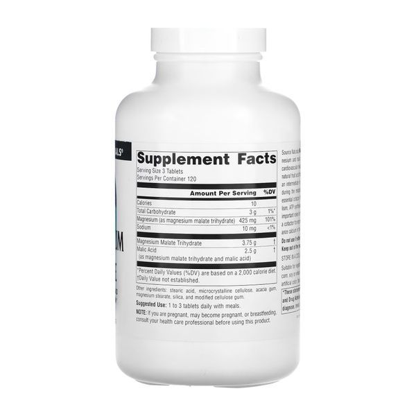 Magnesium Malate 1250mg - 360 tabs 2023-10-2683 фото