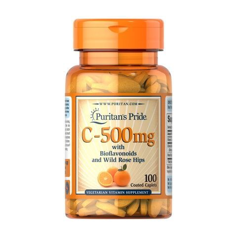 Vitamin C-500 mg with Rose Hips Time Release - 100 caps 2023-10-6438 фото