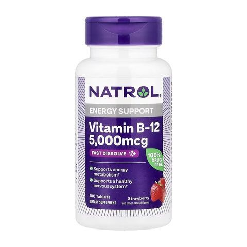Vitamin B-12 5000mcg - 100 tabs 2023-10-6241 фото