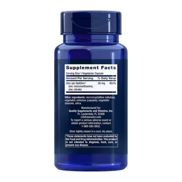 Zinc Caps 50mg - 90 veg caps 2023-10-2656 фото
